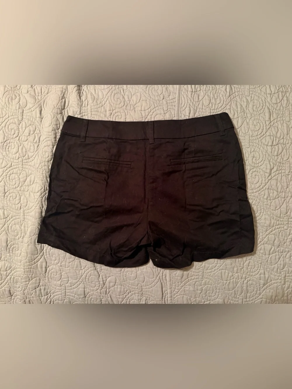 J.Crew Women’s Size 6 Black Chino Shorts 100% Cotton Classic 4” Inseam